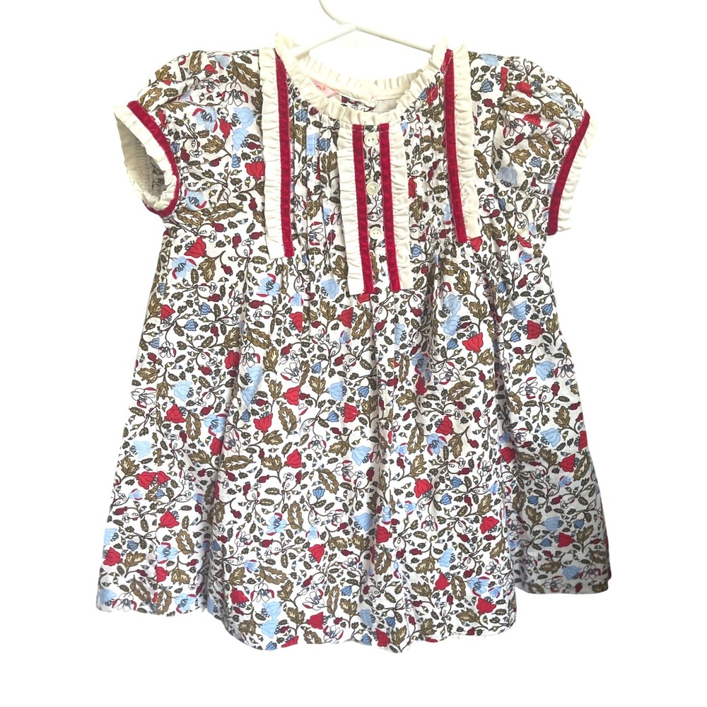 Gocco Baby Toddler Floral‎ Print Dress With Ruffle Details 2